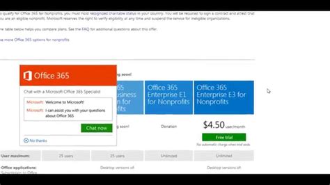 office 365 nonprofit trial